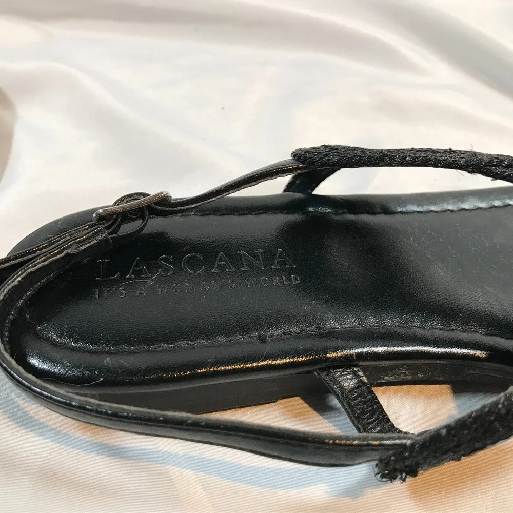 Lascana Braided T Strap Adjustable Buckle Closure Sandals‎ Womens US 8 EU 39.5